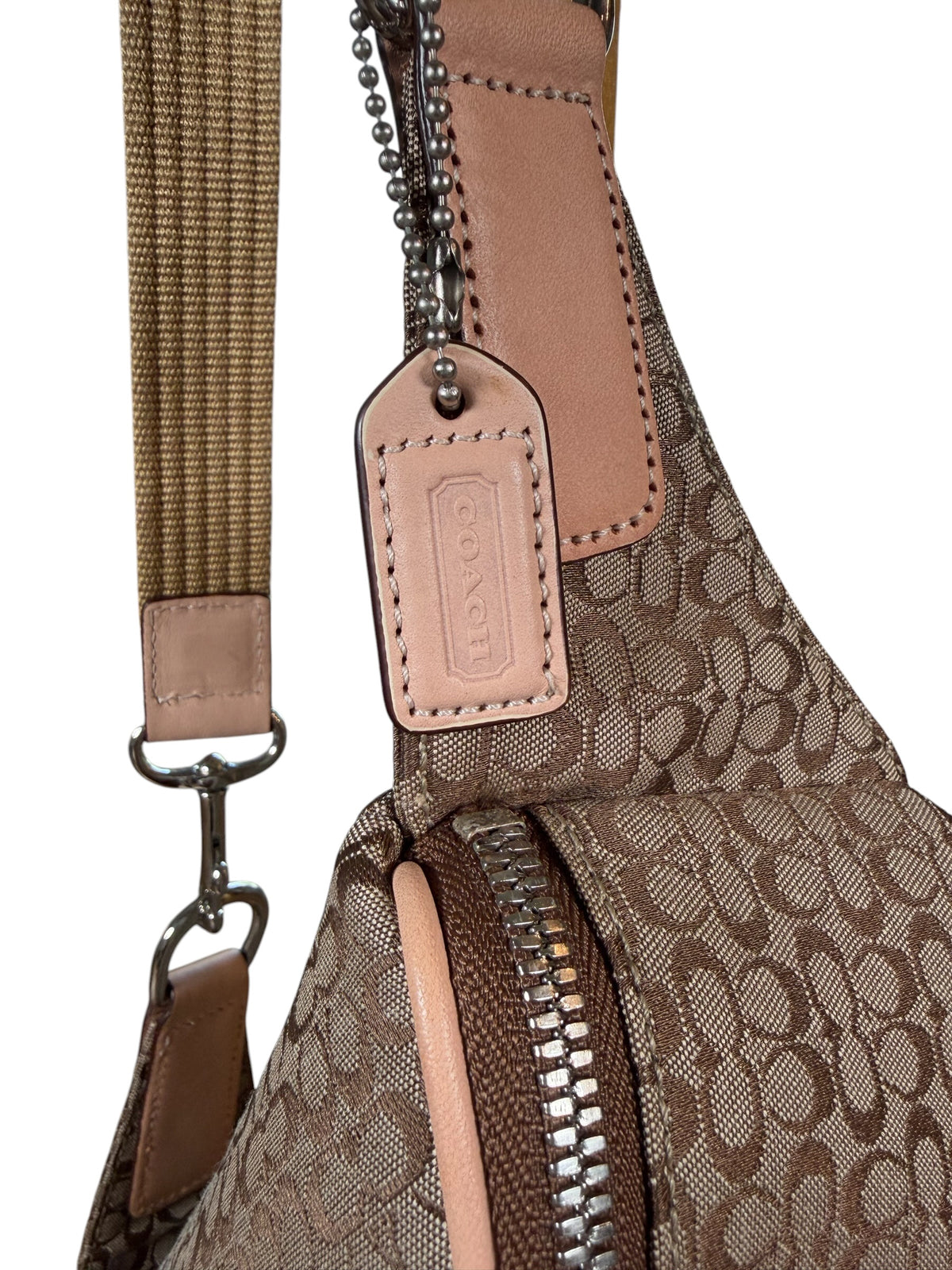 Vintage Coach Signature Jacquard Belt Bag (2006)