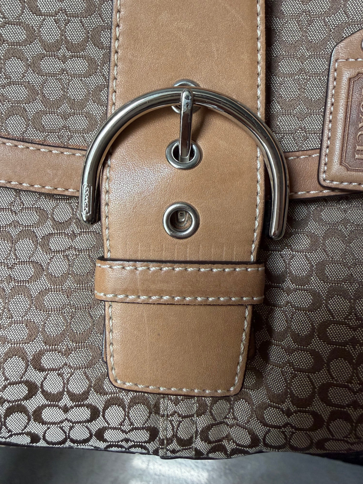 Vintage Coach Soho Signature Buckle Flap Bag (2004)