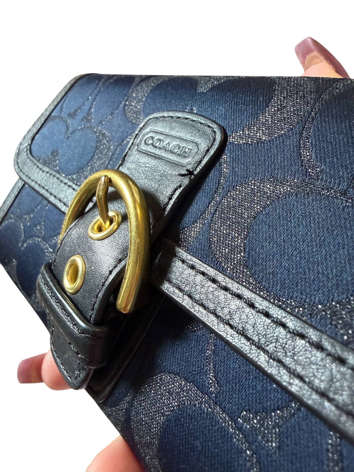 Coach Signature Metallic Campbell Shoulder Bag (2013)