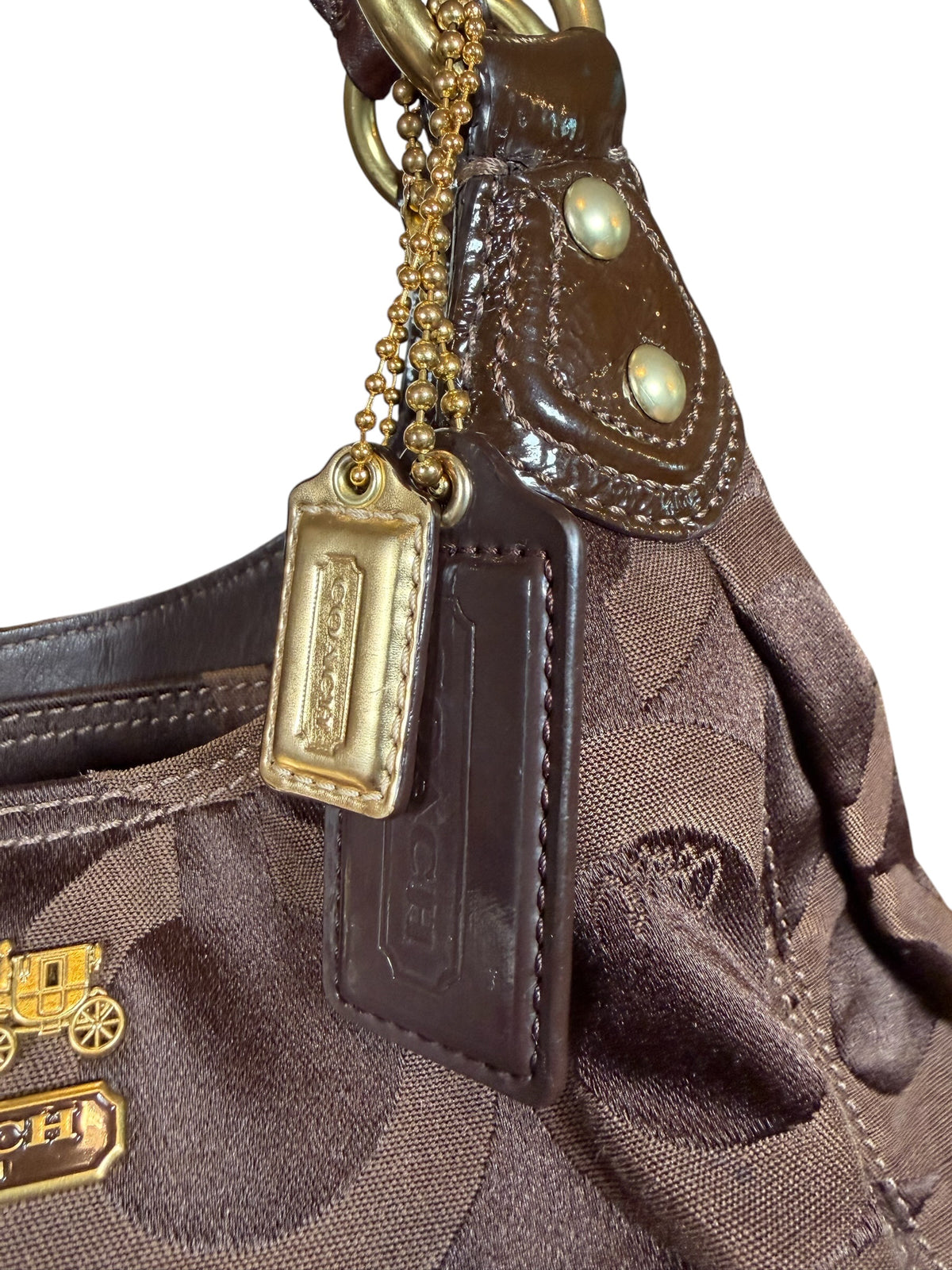 Coach Madison Maggie Op Art Signature Sateen Shoulder Bag (2009)