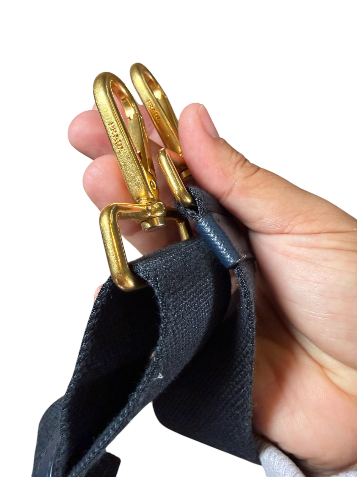 Prada Denim Canapa Tote Bag