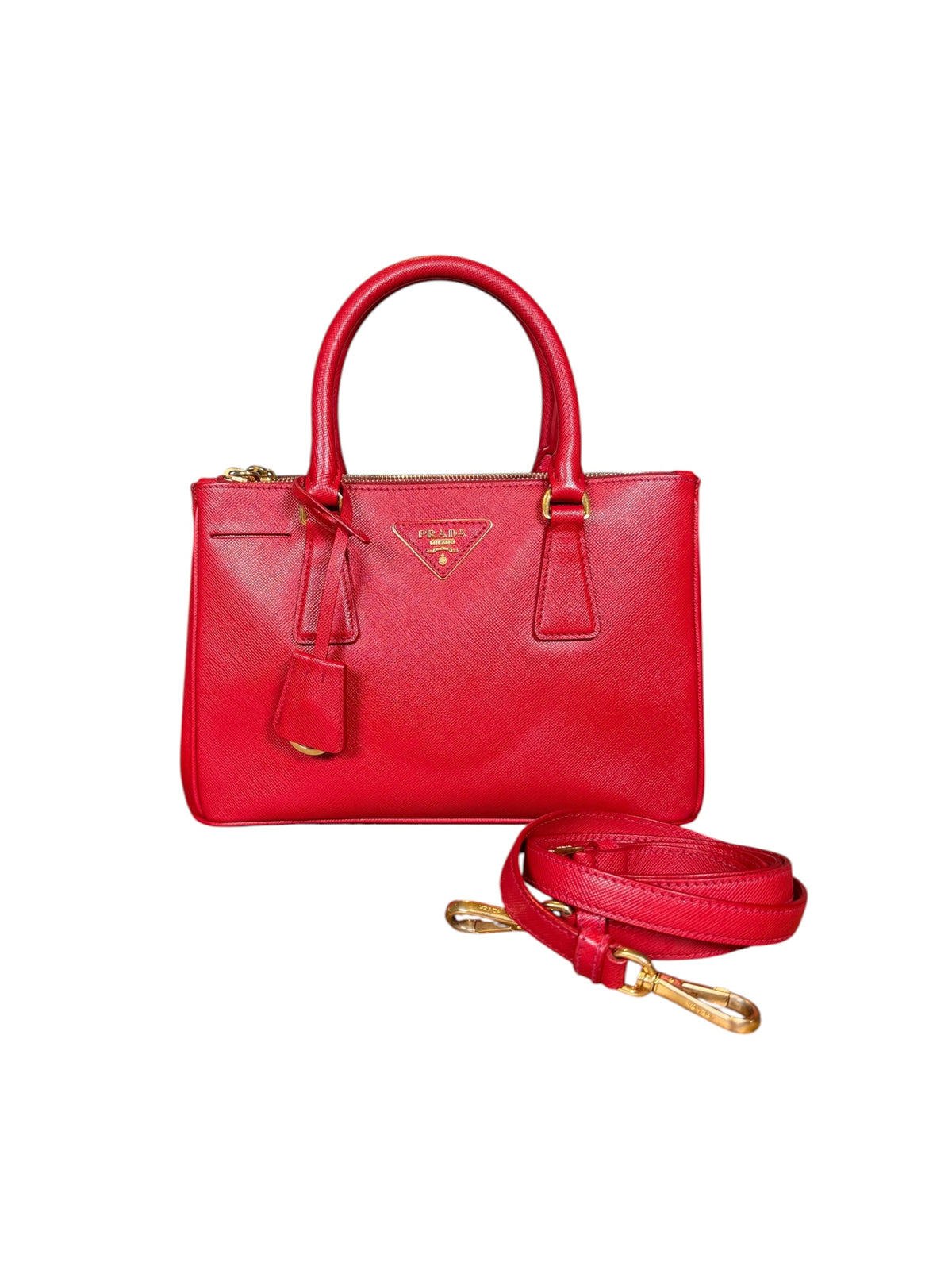 Prada Galleria Double Zip Tote Bag