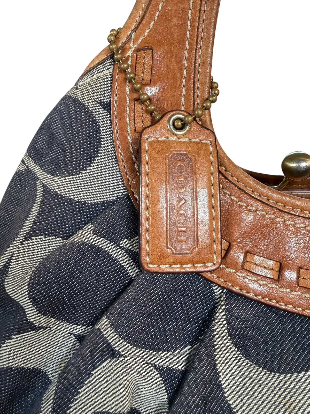 Rare Coach Denim Ergo Hobo Bag (2008)