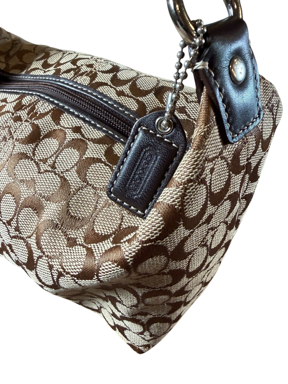 Vintage Coach Signature Demi Mini Hobo Bag