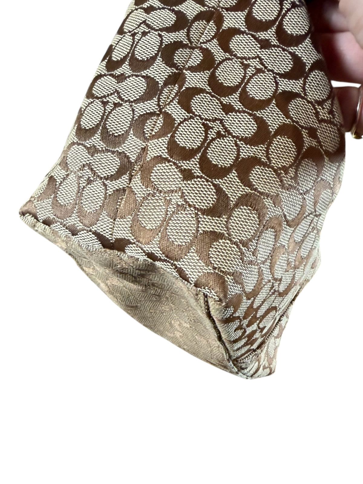 Vintage Coach Signature Demi Mini Hobo Bag