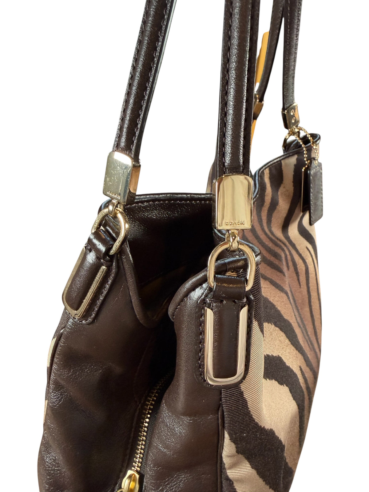Coach Madison Zebra Print Phoebe Shoulder Bag (2013)