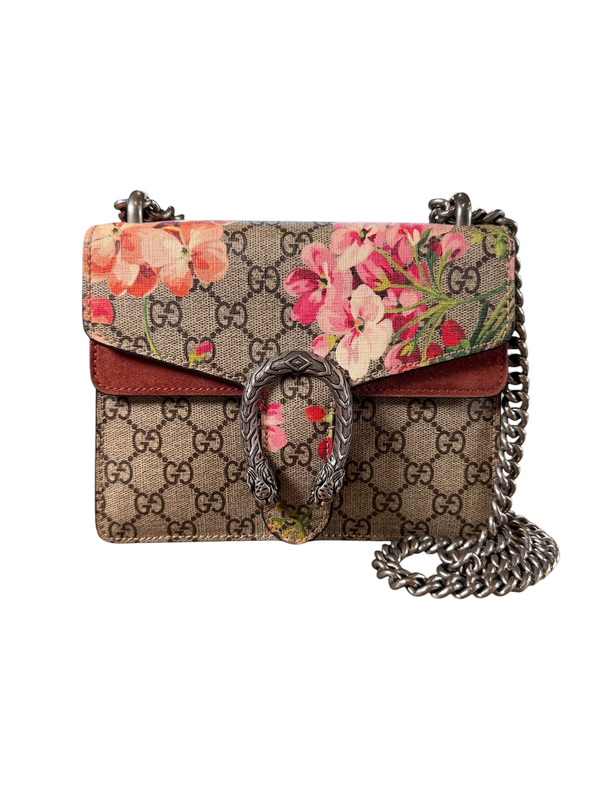 Gucci Dionysus Mini Blooms GG Supreme Monogram Bag