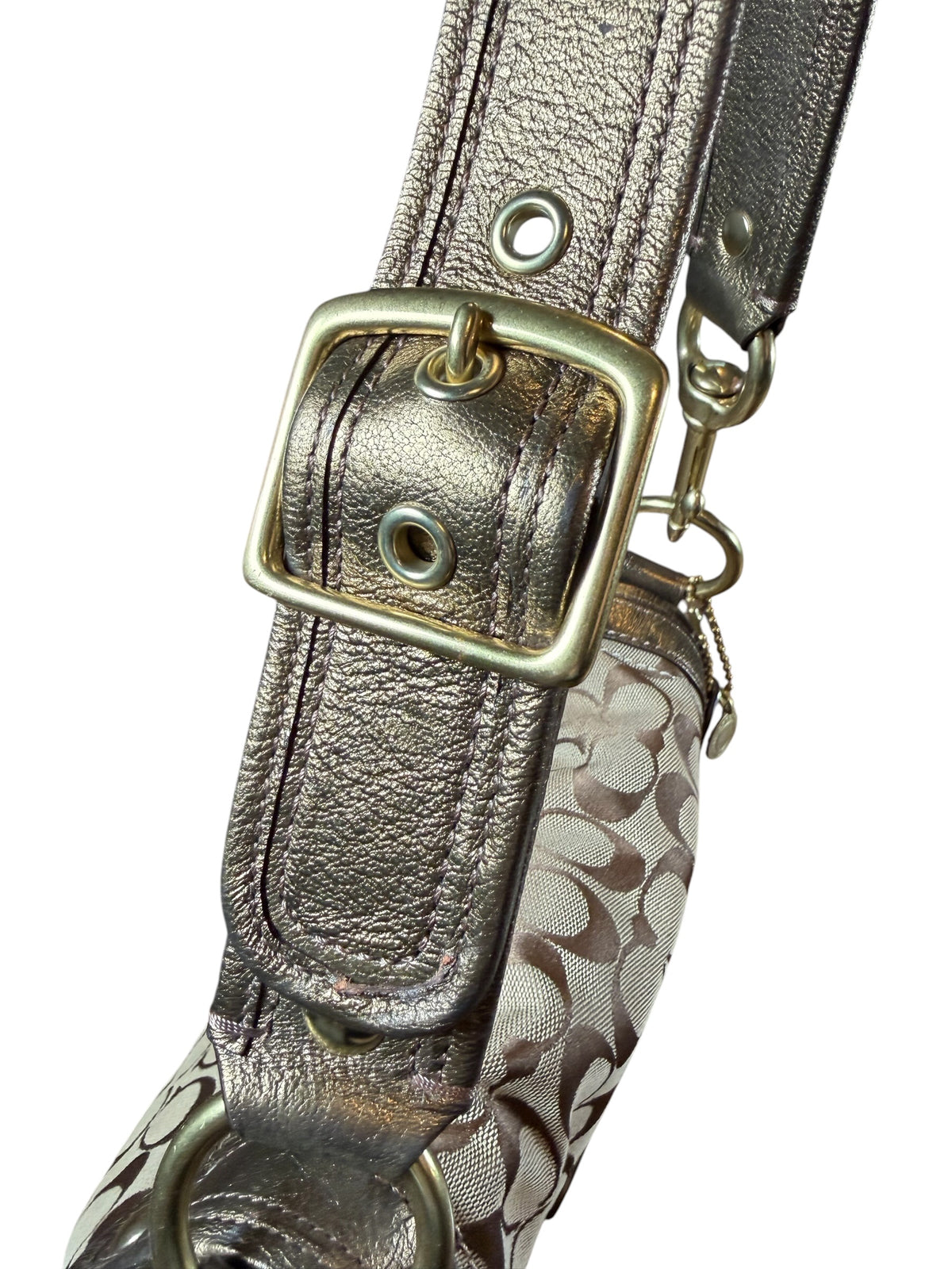 Vintage Limited Edition 65th Anniversary Coach Legacy Signature Ali Flap Shoulder Bag (2006)