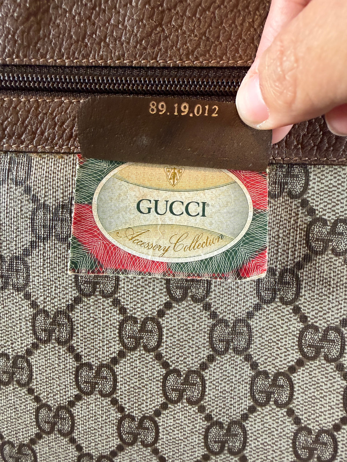 Vintage Gucci GG Supreme Web Stripe Travel XL Tote/Weekender Bag (80's)