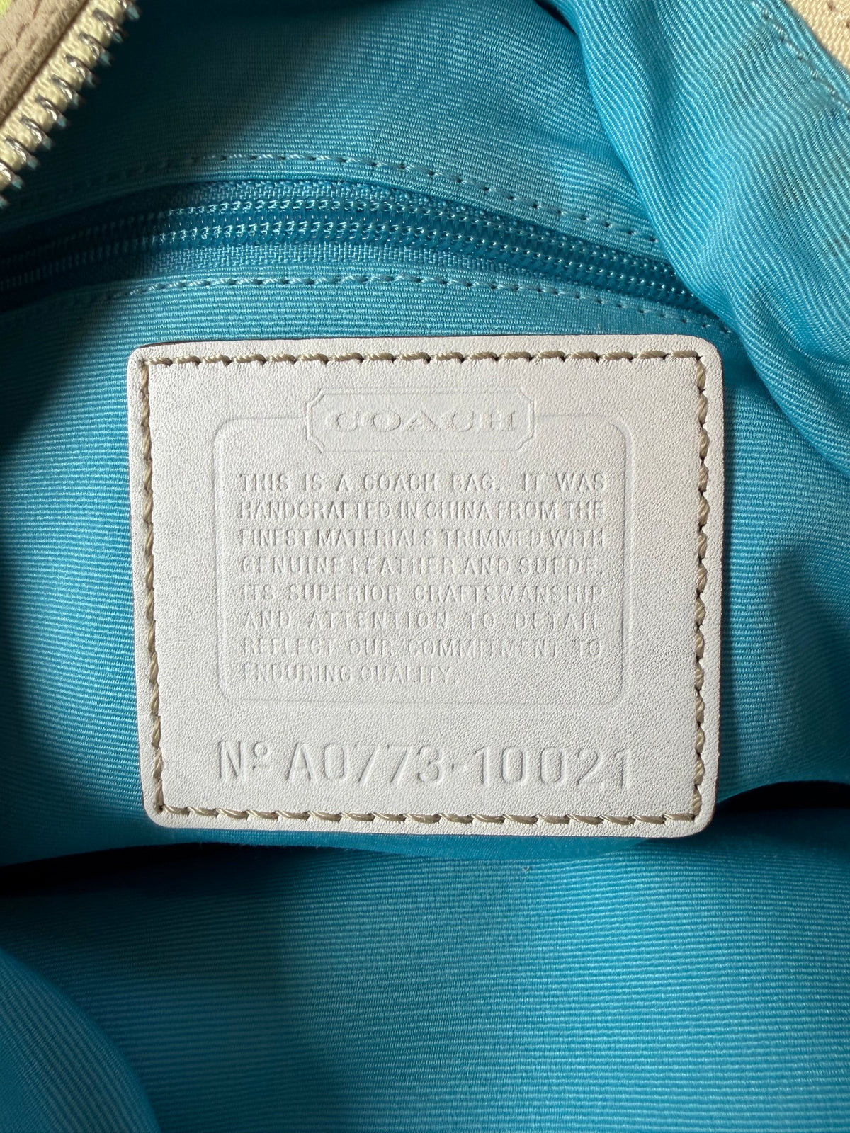 Coach Hampton Watercolor Canvas Striped Hobo Bag (2007)
