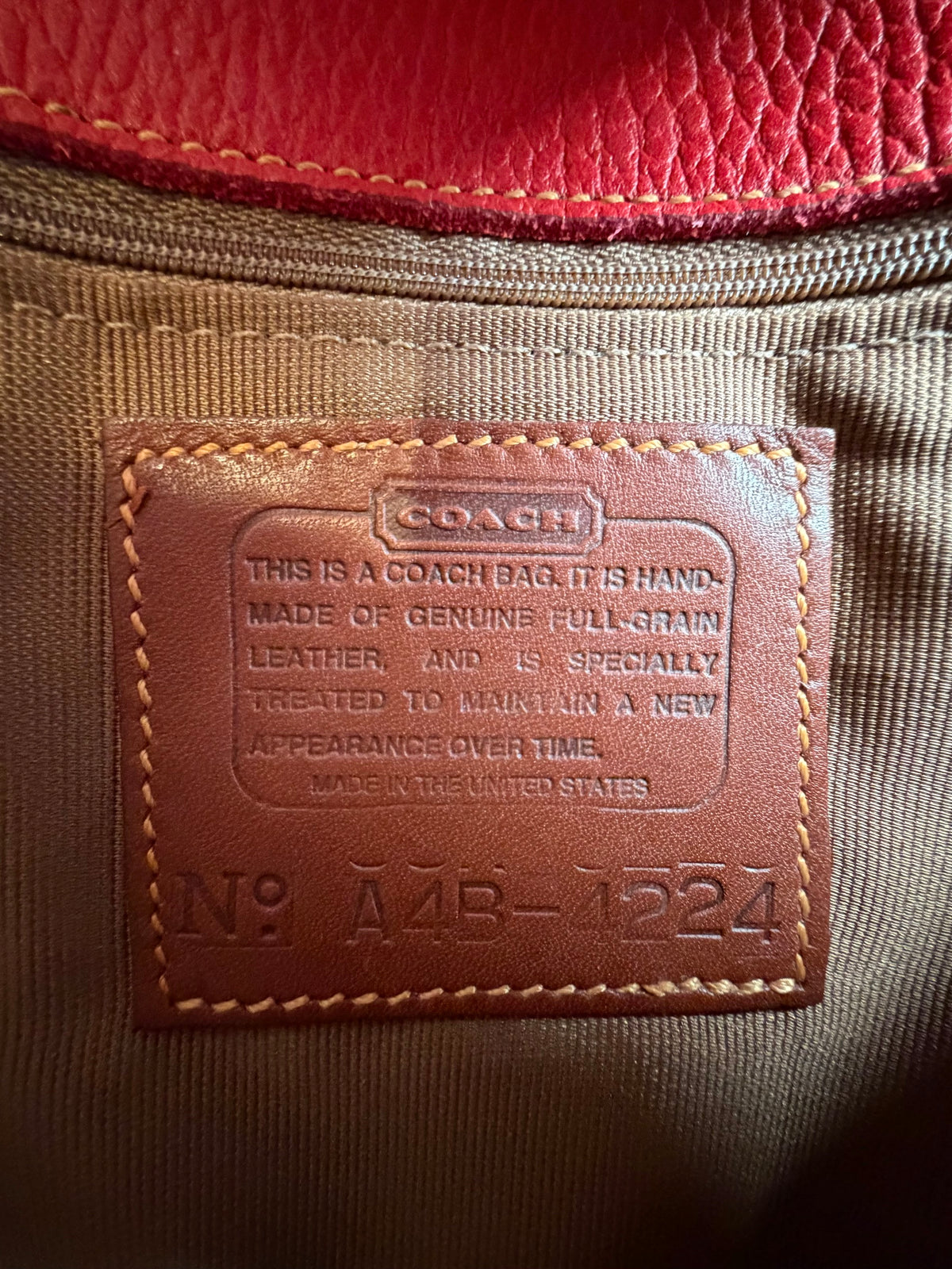 Vintage Coach Sheridan Glenwood Crossbody Bag (1994)