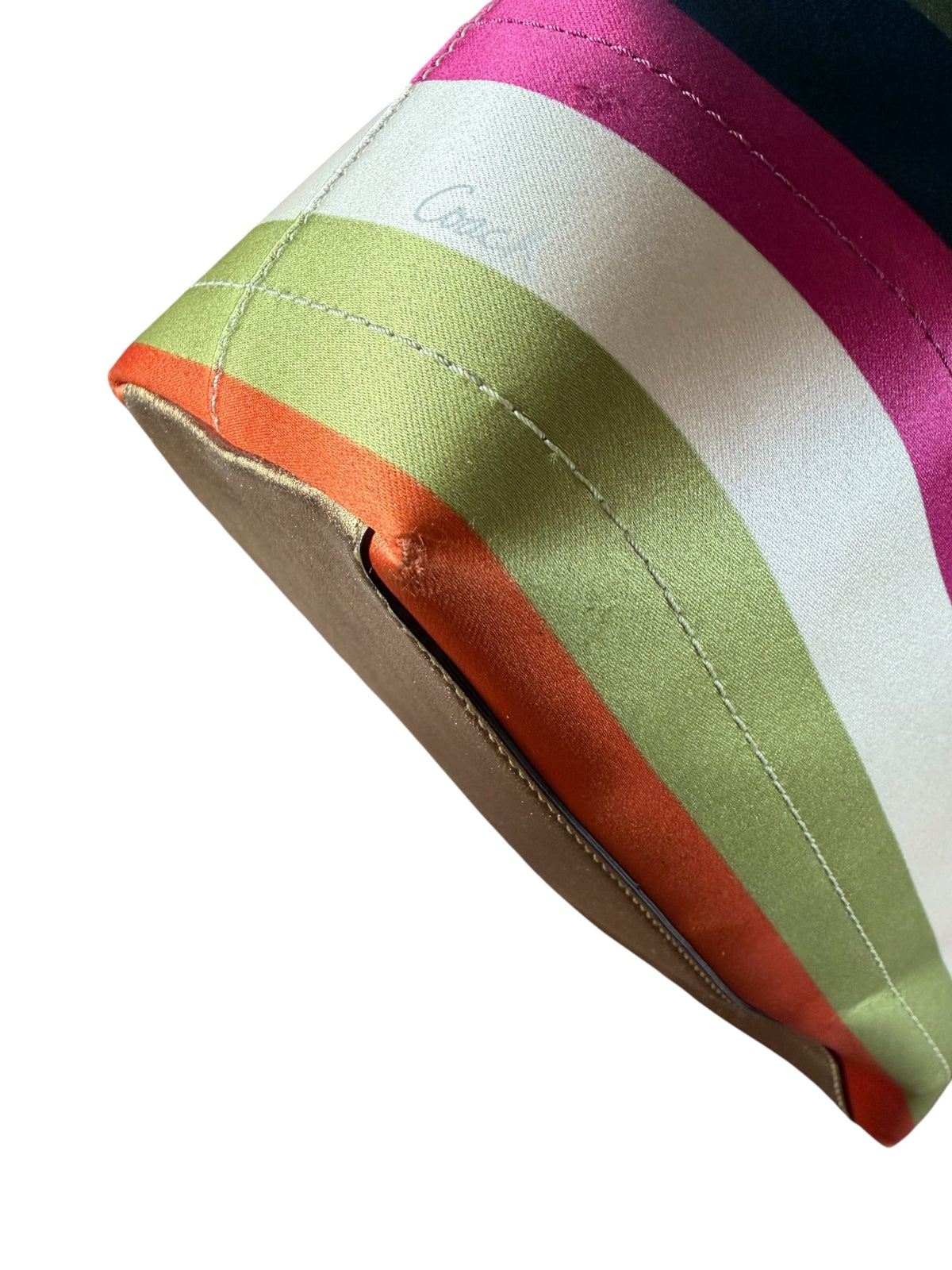 Limited Edition Coach Legacy Striped Satin Tote Bag (2007)
