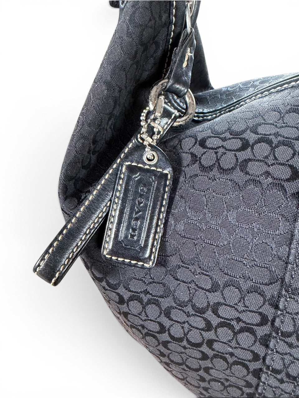 Vintage Y2K Coach Soho Signature Jacquard Hobo Bag (2004)
