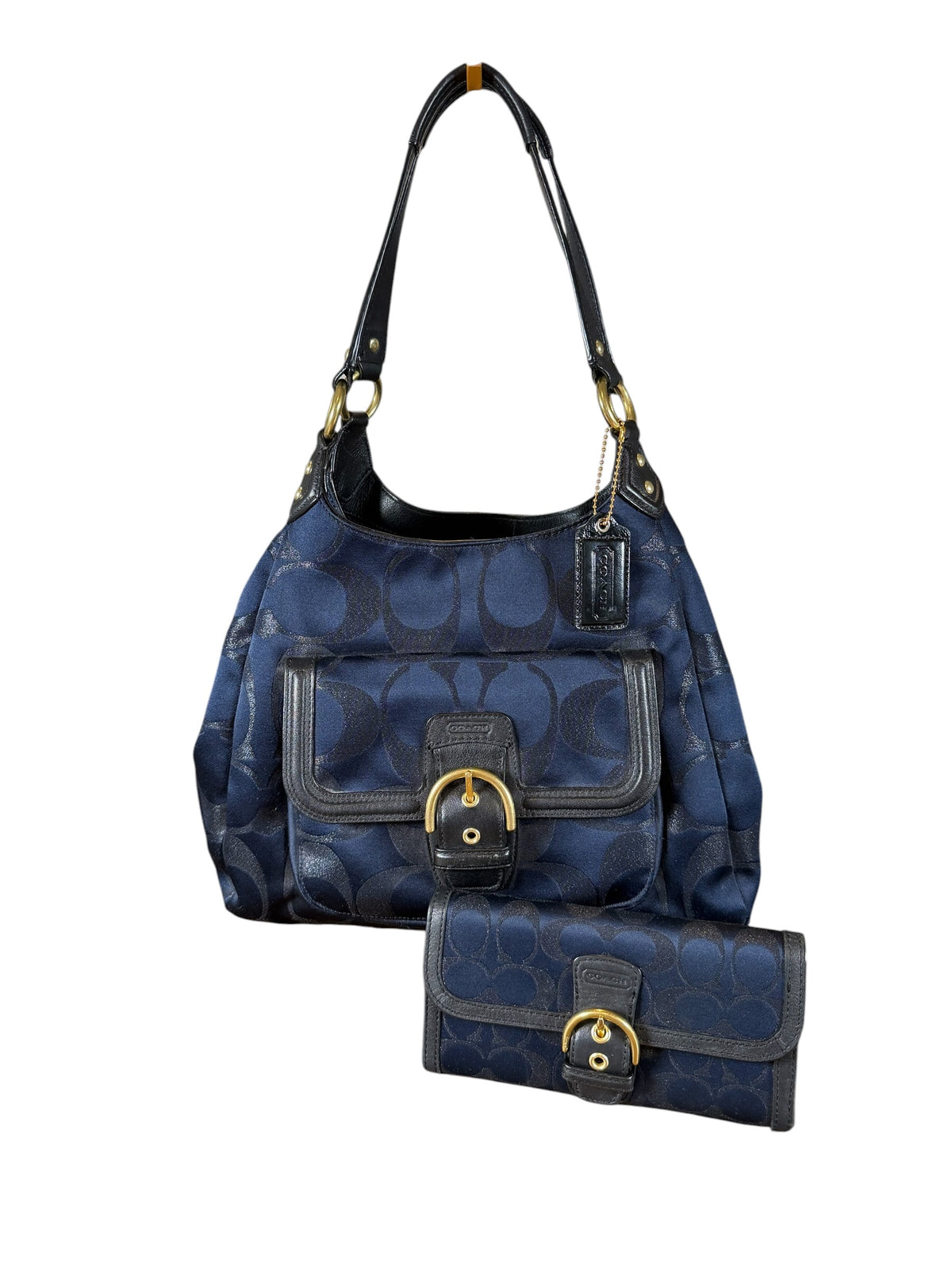 Coach Signature Metallic Campbell Shoulder Bag (2013)