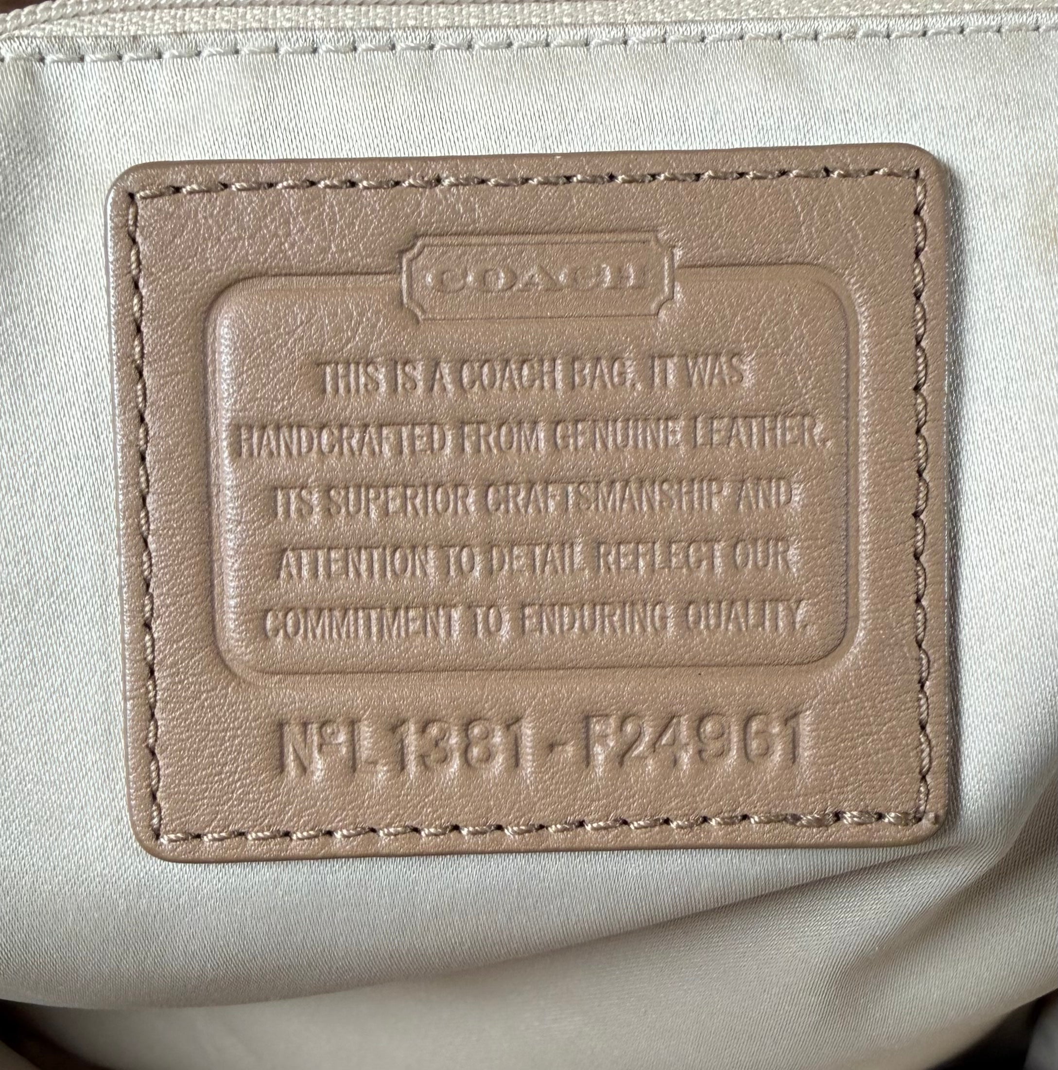 Coach Campbell Belle Leather Caryall (2013)