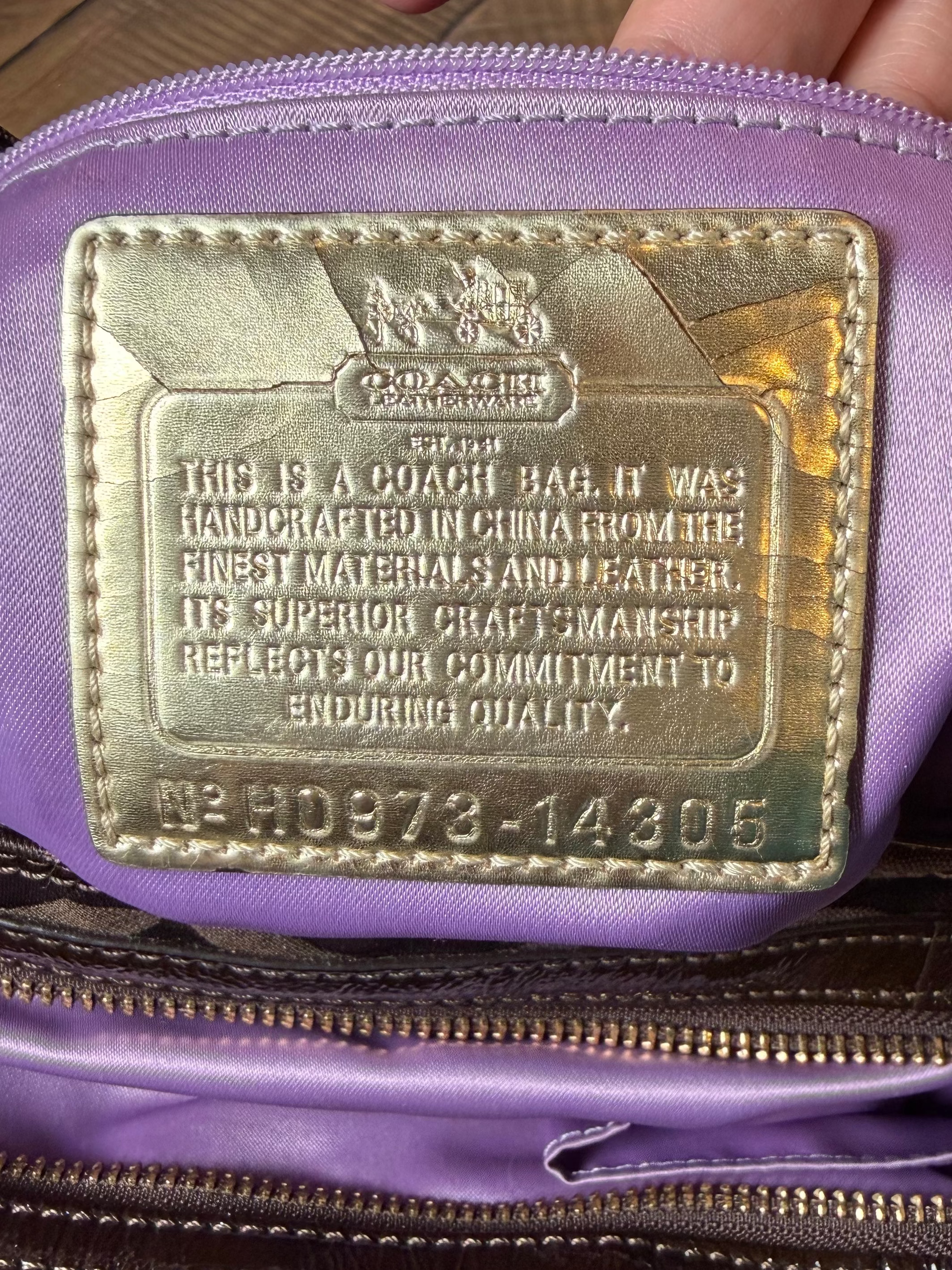 Coach Madison Maggie Op Art Signature Sateen Shoulder Bag (2009)