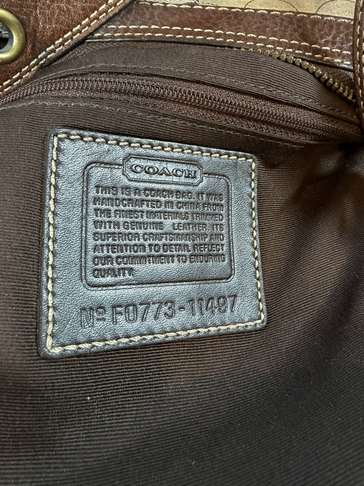 Coach Signature Patchwork Shoulder/Crossbody Bag (2007)