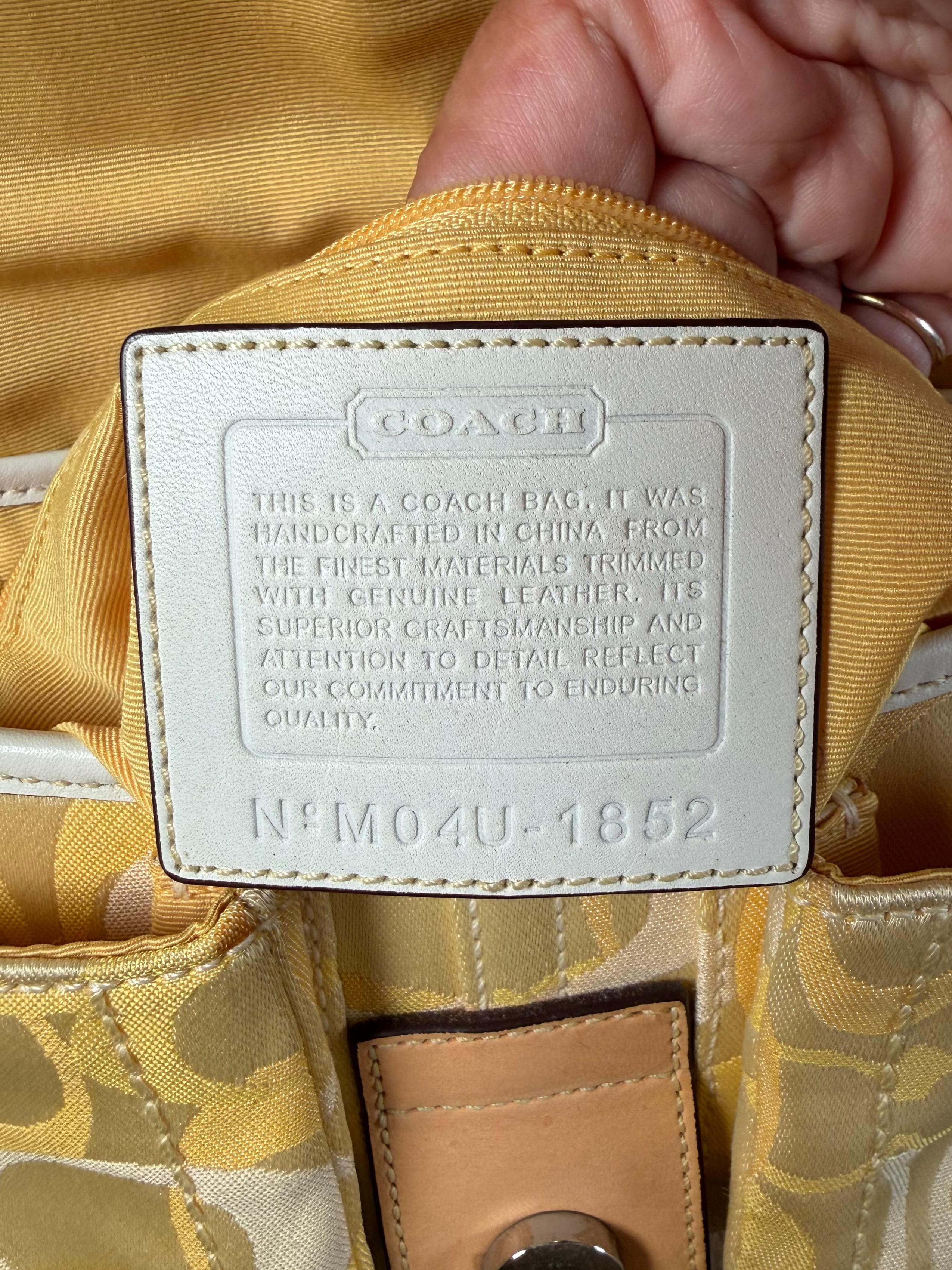 Rare Vintage Coach Yellow Optic Coach Soho Bag (2004)