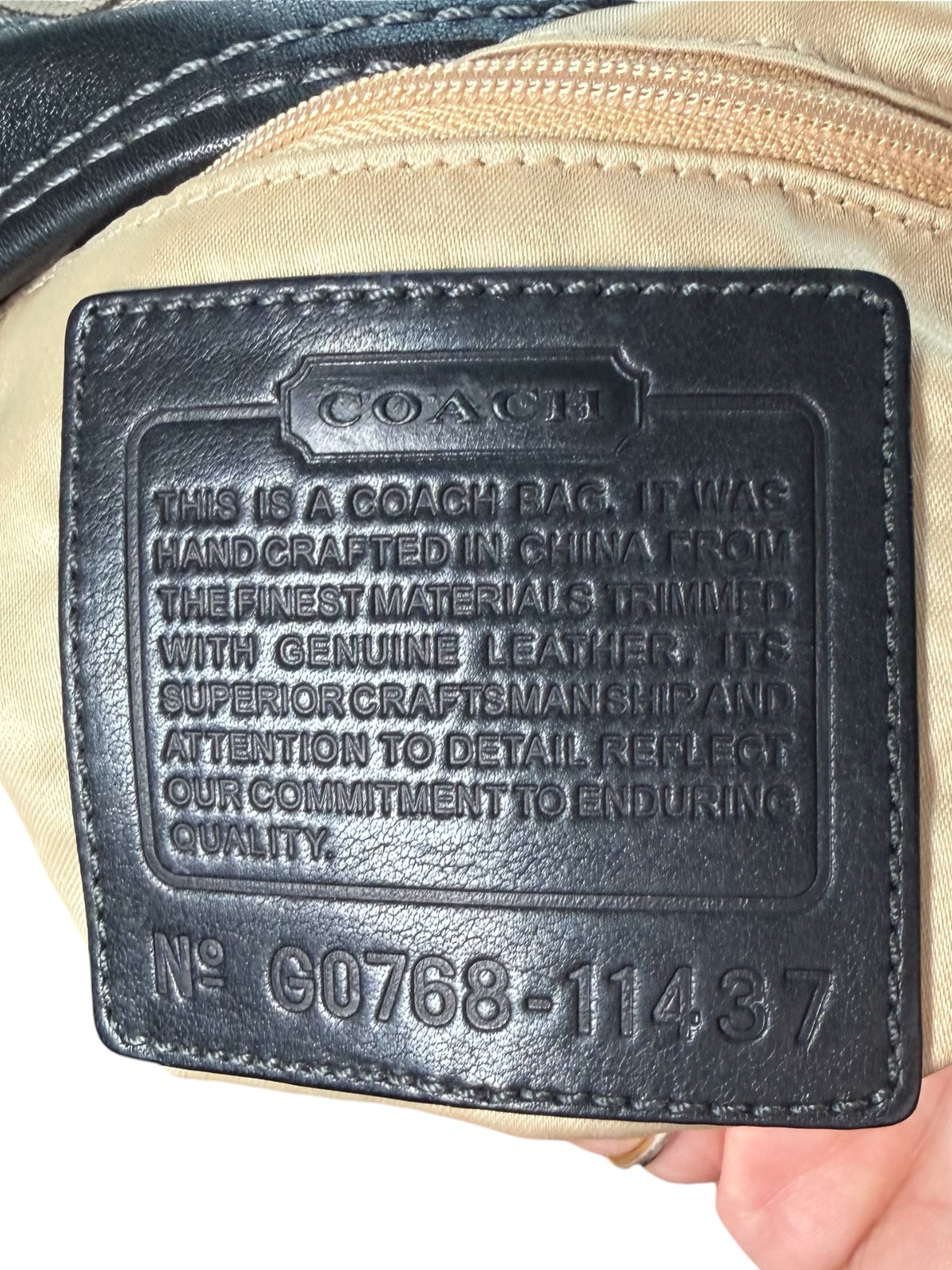 Coach Bleecker Signature Canvas Bucket Duffle Bag (2007)
