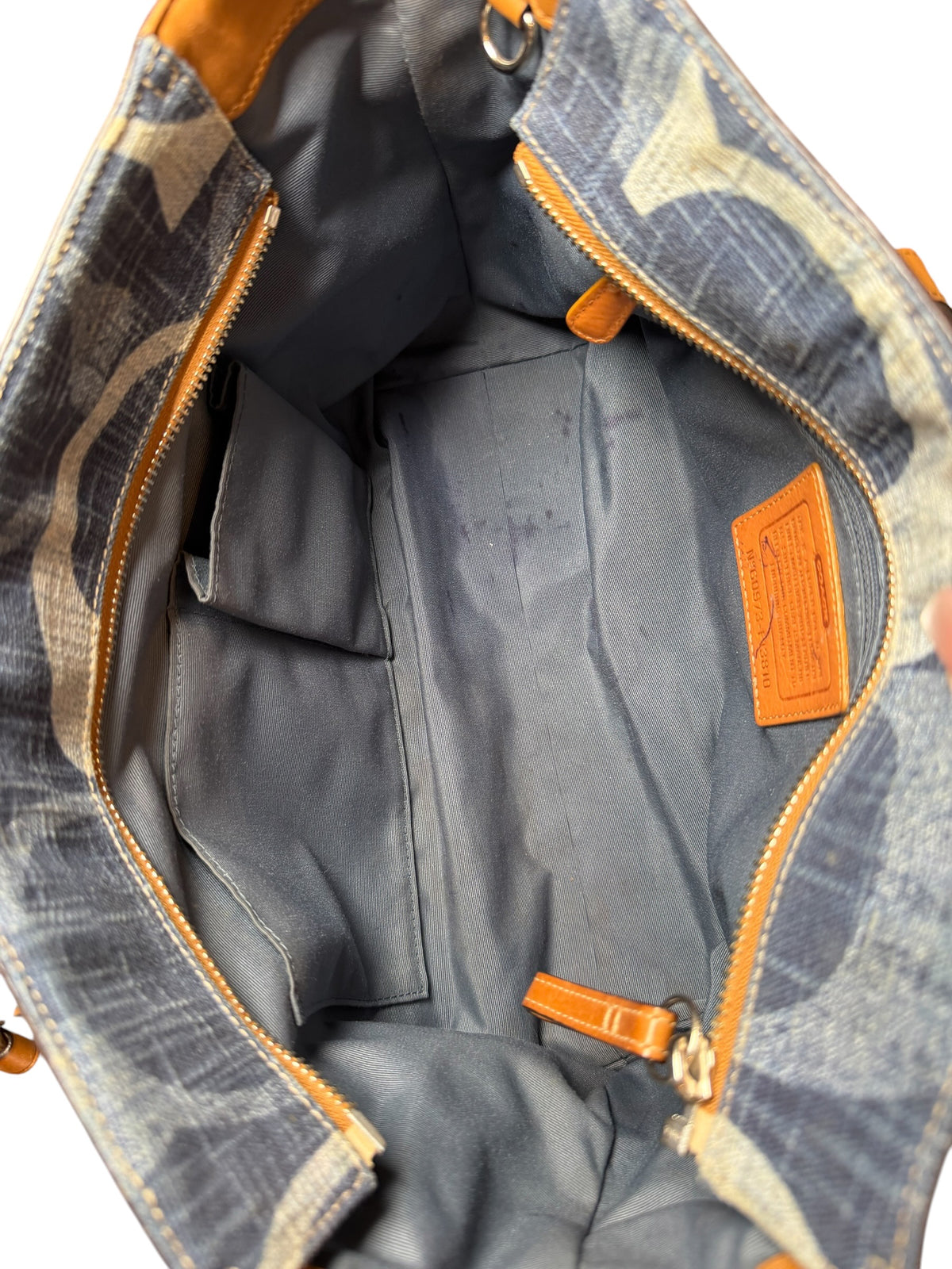 Coach Signature Tonal Denim Gallery Tote (2009)