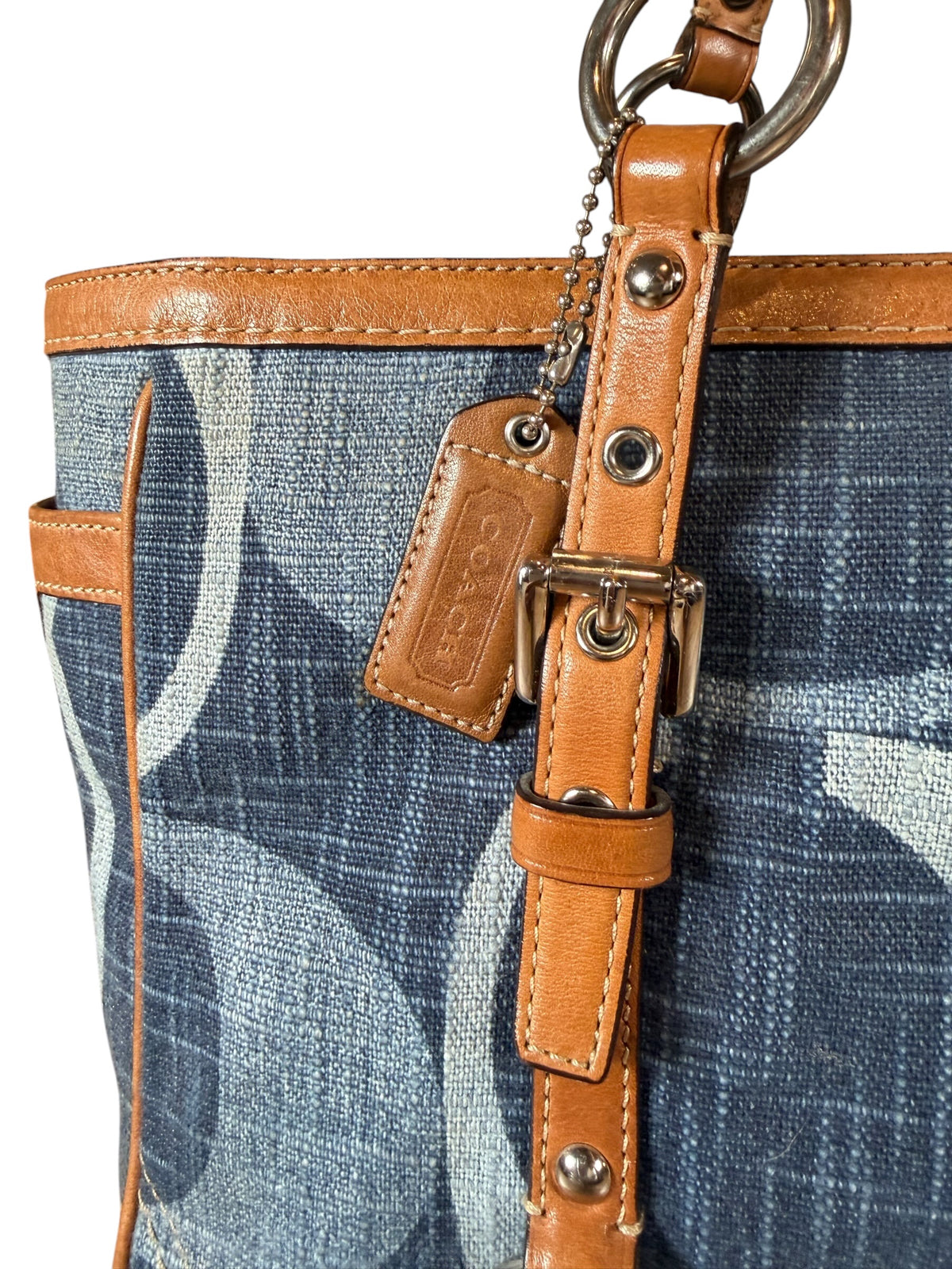 Coach Signature Tonal Denim Gallery Tote (2009)