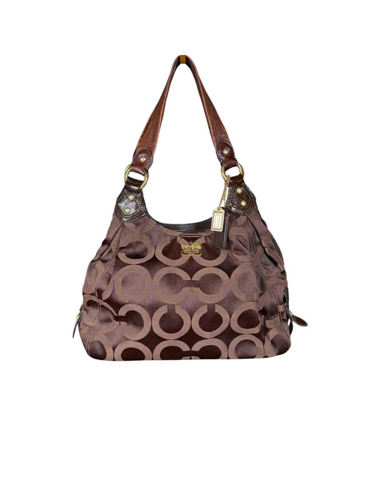 Coach Madison Maggie Op Art Signature Sateen Shoulder Bag (2009)