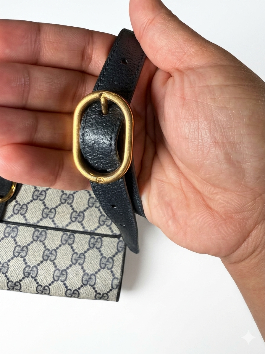 Vintage Gucci Crossbody Shoulder Bag/Clutch (1980s)