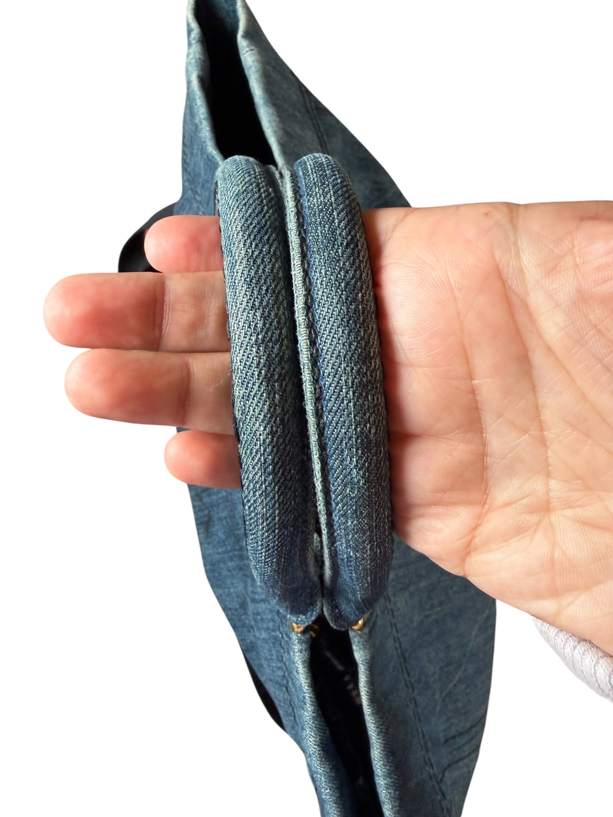 Prada Denim Canapa Tote Bag